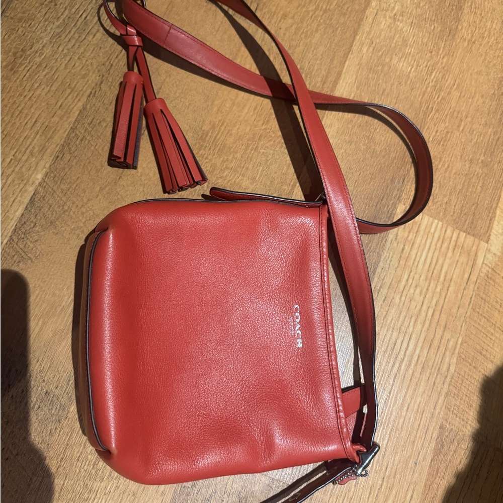 Coach Vibrant Red Crossbody Bag